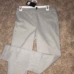Gray Skinny Stretchy Skinny Dress Pants